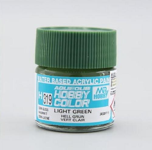 Mr Hobby Aqueous 319 Semi Gloss Light Green 10ml Mr Hobby PAINT, BRUSHES & SUPPLIES