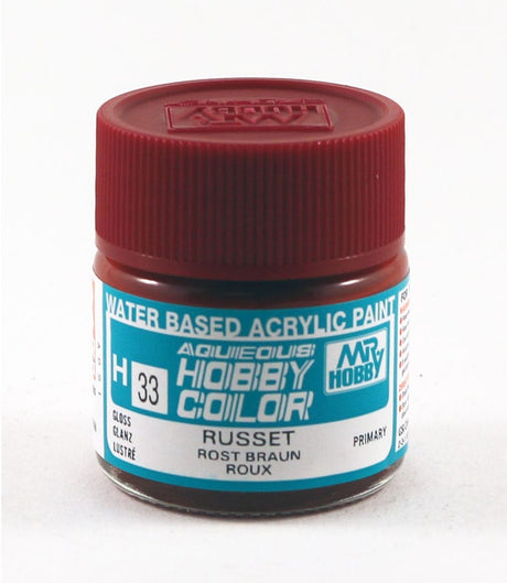 Mr Hobby Aqueous 33 Gloss Russet 10ml Mr Hobby PAINT, BRUSHES & SUPPLIES