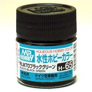 Mr Hobby Aqueous 65 Semi Gloss Rlm Black Green 10ml Mr Hobby PAINT, BRUSHES & SUPPLIES