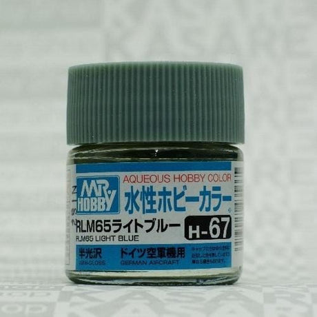Mr Hobby Aqueous 67 Semi Gloss Rlm Light Blue 10ml Mr Hobby PAINT, BRUSHES & SUPPLIES
