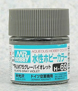 Mr Hobby Aqueous 69 Semi Gloss Rlm Grey 10ml Mr Hobby PAINT, BRUSHES & SUPPLIES