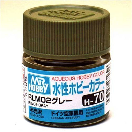 Mr Hobby Aqueous 70 Semi Gloss Rlm Grey 10ml Mr Hobby PAINT, BRUSHES & SUPPLIES