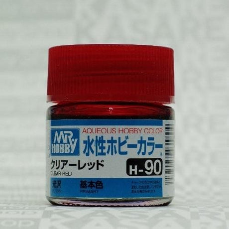 Mr Hobby Aqueous 90 Clear Red 10ml Mr Hobby PAINT, BRUSHES & SUPPLIES