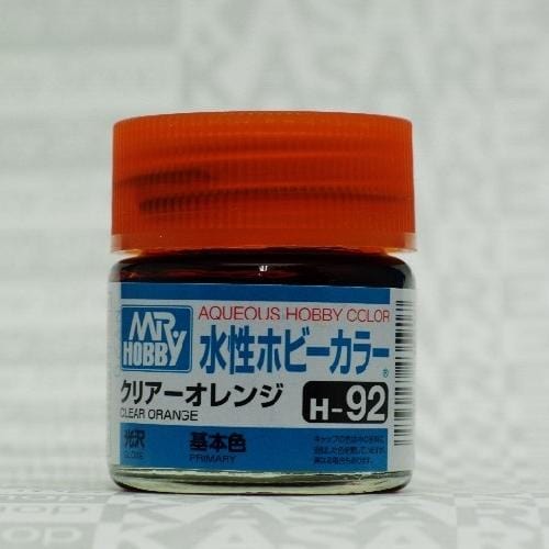 Mr Hobby Aqueous 92 Gloss Clear Orange 10ml Mr Hobby PAINT, BRUSHES & SUPPLIES