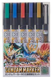 Mr Hobby Gundam Marker Set Sangoku Soketsuden Mr Hobby PAINT, BRUSHES & SUPPLIES