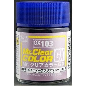 Mr Hobby Mr Clear Gx Deep Clear Blue Mr Hobby PAINT, BRUSHES & SUPPLIES