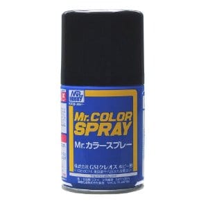 Mr Hobby Mr Color 33 Flat Black Spray Mr Hobby PAINT, BRUSHES & SUPPLIES