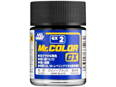 Mr Hobby Mr Color Gx Ueno Black Gloss Mr Hobby PAINT, BRUSHES & SUPPLIES