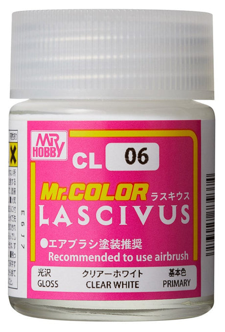 Mr Hobby Mr Color Lascivus Clear White 18ml Mr Hobby PAINT, BRUSHES & SUPPLIES