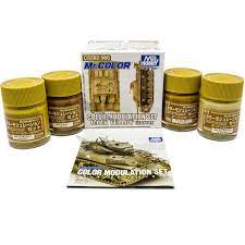 Mr Hobby Mr Color Modulation Set Dark Yellow Set Mr Hobby PAINT, BRUSHES & SUPPLIES