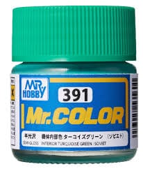 Mr Hobby Mr Color Russian Interior Turquoise Green 10ml Mr Hobby PAINT, BRUSHES & SUPPLIES