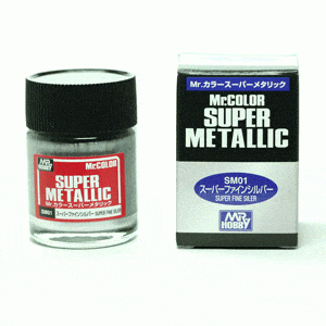 Mr Hobby Mr Color Sm01 Super Metallic Fine Silver Mr Hobby PAINT, BRUSHES & SUPPLIES