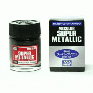 Mr Hobby Mr Color SM03 Super Metallic Iron Mr Hobby PAINT, BRUSHES & SUPPLIES