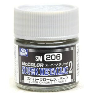 Mr Hobby Mr Color Super Metallic Chrome Silver Mr Hobby PAINT, BRUSHES & SUPPLIES