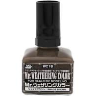 Mr Hobby WC18 Mr Weathering Colour Shade Brown Mr Hobby PAINT, BRUSHES & SUPPLIES