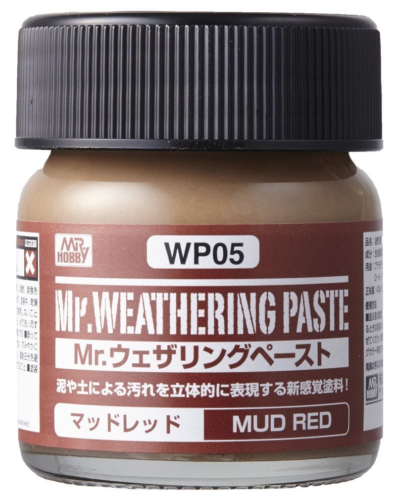 Mr Hobby Weathering Paste WP05 Mud Red Mr Hobby PAINT, BRUSHES & SUPPLIES