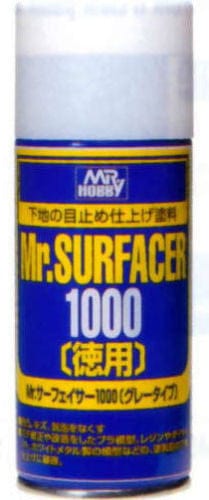 Mr Surfacer 1000 170ml Spray Mr Hobby PAINT, BRUSHES & SUPPLIES