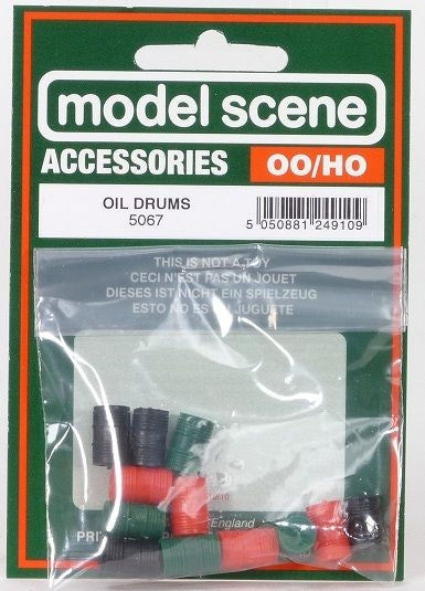 Model Scene OO Oil Drums Peco TRAINS - HO/OO SCALE