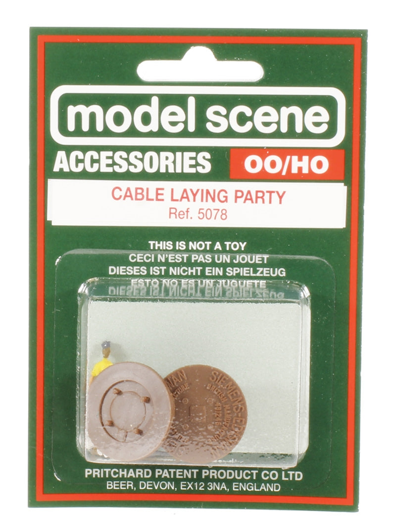 Model Scene OO Cable Laying Party Peco TRAINS - HO/OO SCALE