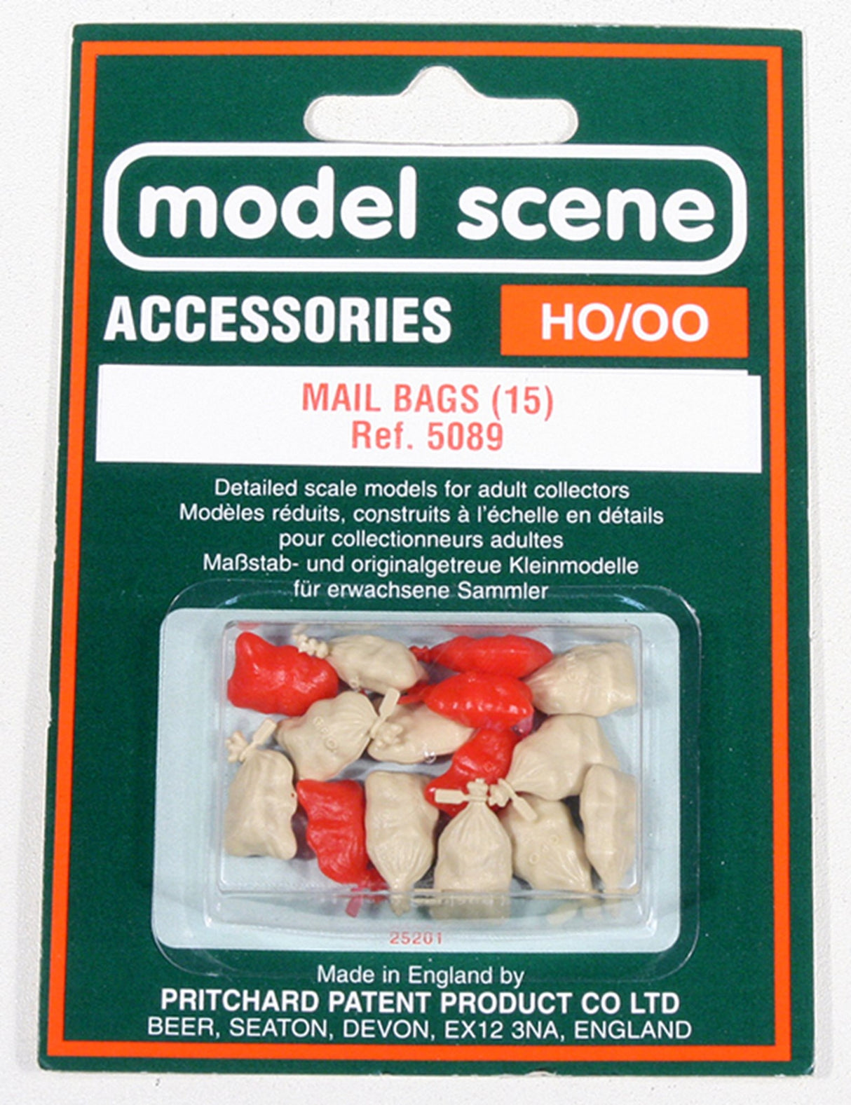 Model Scene OO Mail Bags Peco TRAINS - HO/OO SCALE