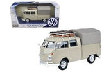 Motor Max 1/24 Volkswagen Type 2 T1 Pickup With Roof Rack-Suit Case - Assorted Colours Motor Max DIE-CAST MODELS