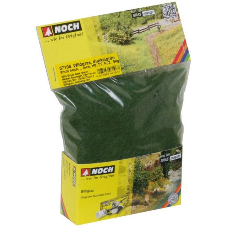 Noch 07106 Wild Grass Dark Green 50G Noch TRAINS - SCENERY