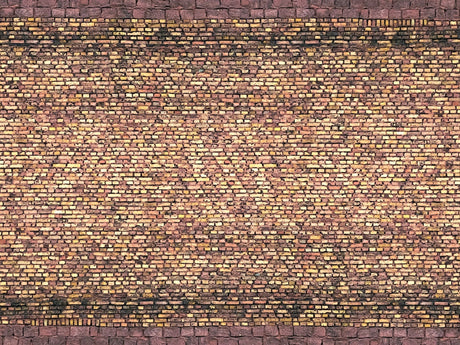 Noch 56605 HO 3D Cardboard Sheet 25x12.5cm Brick Yellow Multi Coloured - Hobbytech Toys