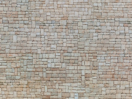 Noch 56642 HO 3D Cardboard Sheet 25x12.5cm Limestone Wall Beige - Hobbytech Toys