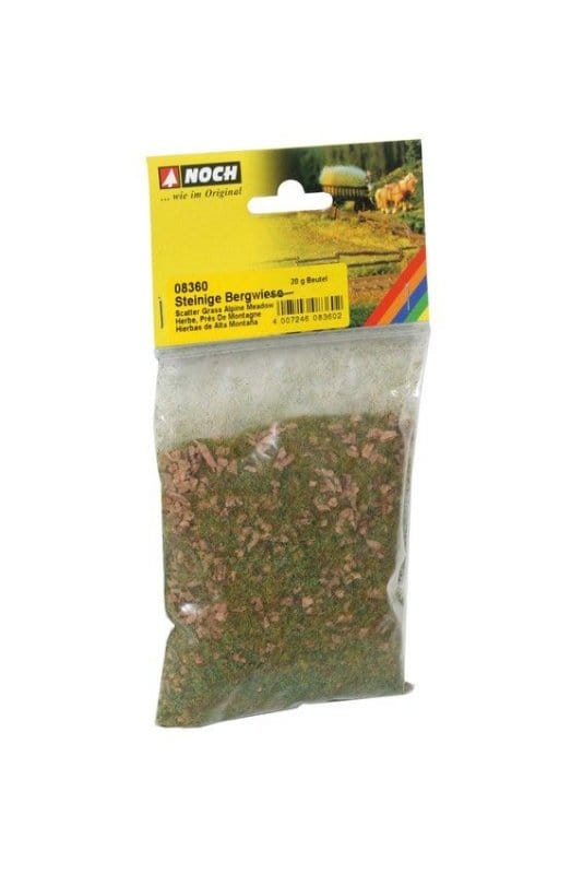 Noch 08360 Static Grass Mountain Meadow 20G Noch TRAINS - SCENERY