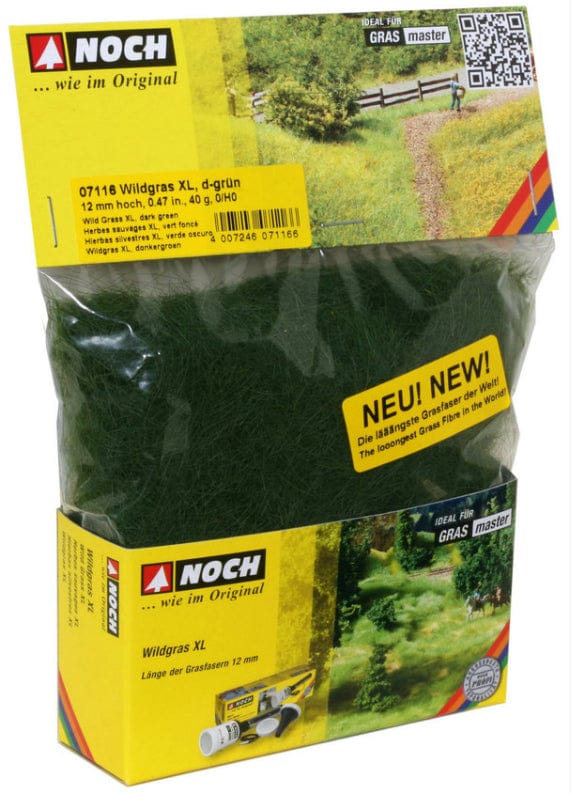 Noch 07116 Wild Grass Xl Dark Green Noch TRAINS - SCENERY