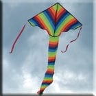 Ocean Breeze Rainbow Delta Kite Wind Speed TOY SECTION
