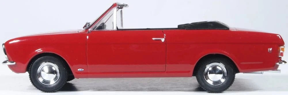 Oxford 43CCC003 1/43 Dragoon Red Ford Cortina Crayford Open Top - Hobbytech Toys