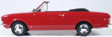 Oxford 43CCC003 1/43 Dragoon Red Ford Cortina Crayford Open Top - Hobbytech Toys