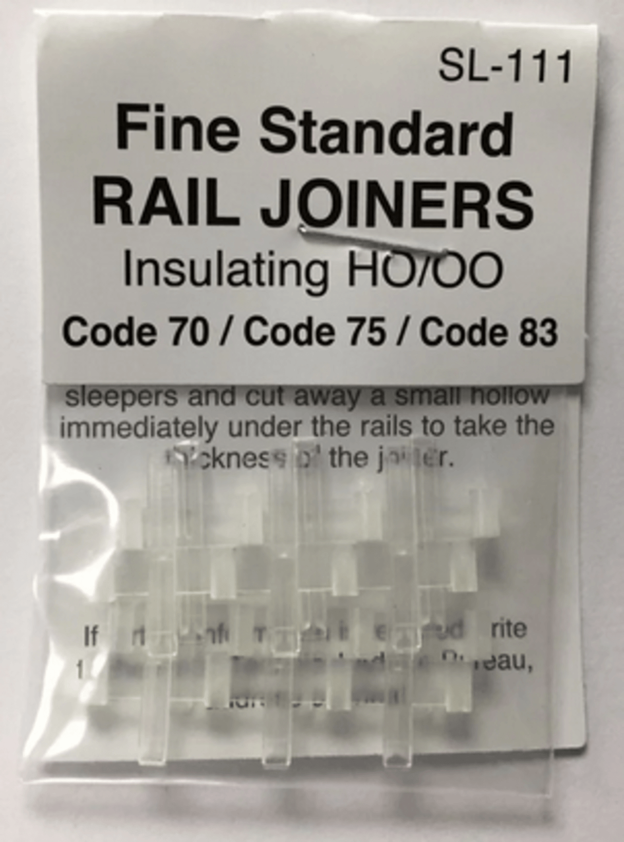 Peco SL-111 Insulated Joiner Code 75/83 (12 Pairs) - Hobbytech Toys