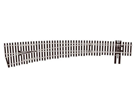 Peco SL-8377 HO Code 83 #7 Left Hand Curved Insulfrog Point - Hobbytech Toys