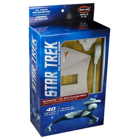 Polar Lights 1/1000 Star Trek Klingon D7 Battle Cruiser Snap Kit Polar Lights PLASTIC MODELS