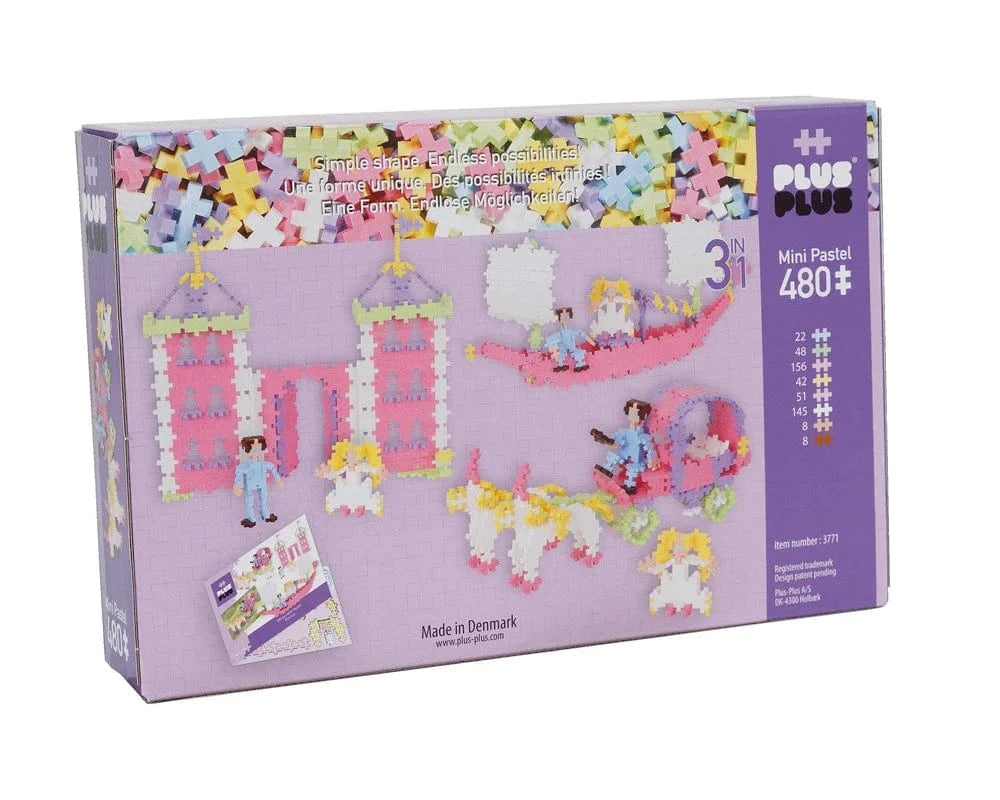 Plus-Plus - Pastel - 480 pcs - 3in1 - Princess - Hobbytech Toys