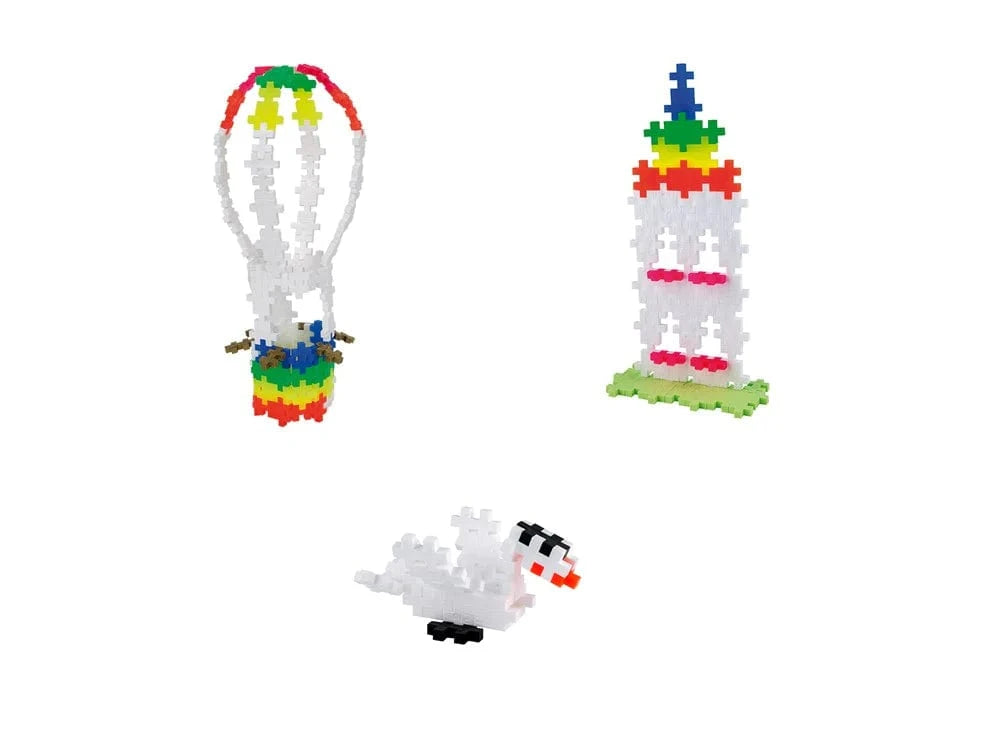 Plus-Plus - Pastel - Rainbow Hot Air Balloon - 360 pcs - Hobbytech Toys
