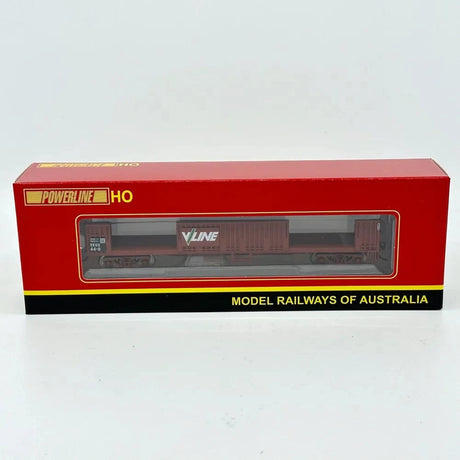 Powerline PD-611C-52 RKUX-52E V/Line Red/Brown Red-Oxide Open Wagon - Hobbytech Toys