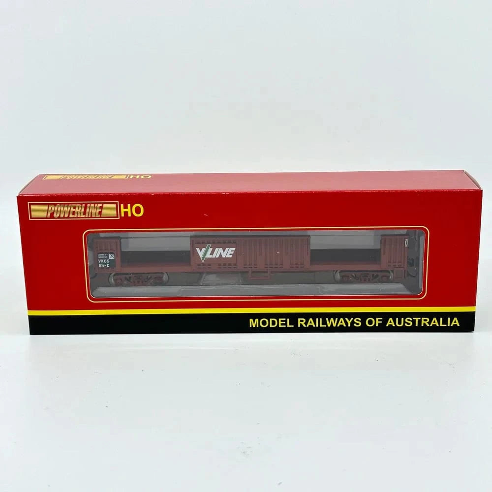 Powerline PD-610B-65 VKOX-65C V/Line Red/Brown Red-Oxide Open Wagon - Hobbytech Toys