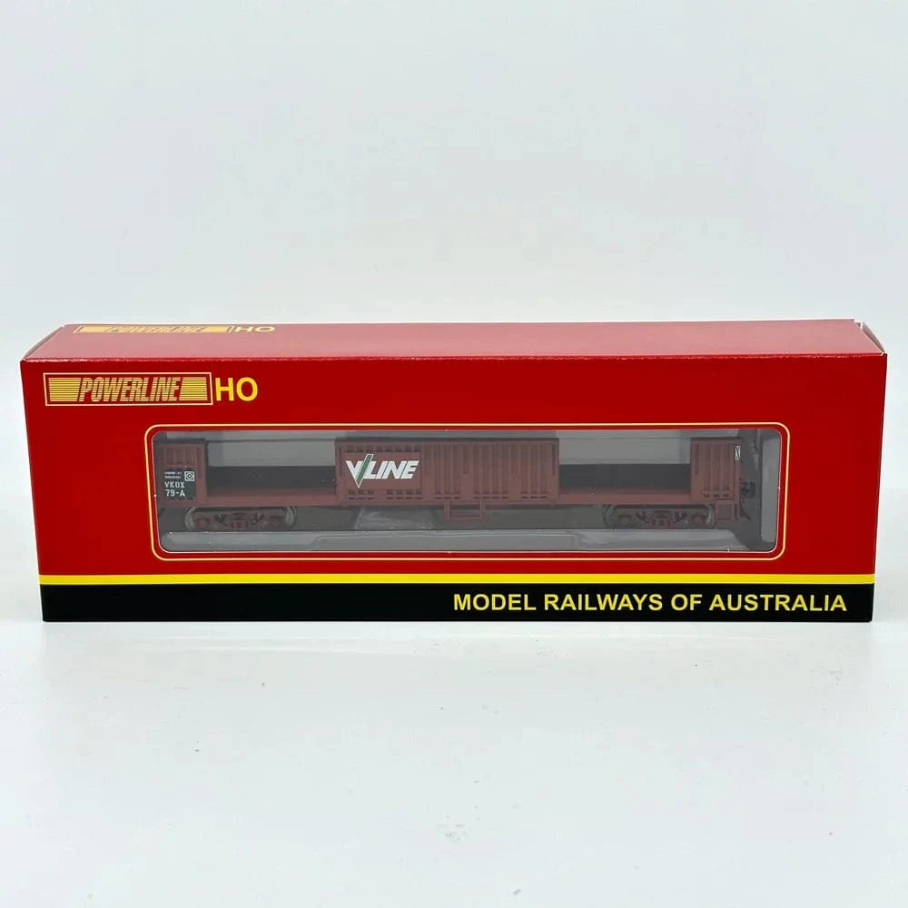 Powerline PD-610C-79 VKOX-79A V/Line Red/Brown Red-Oxide Open Wagon - Hobbytech Toys