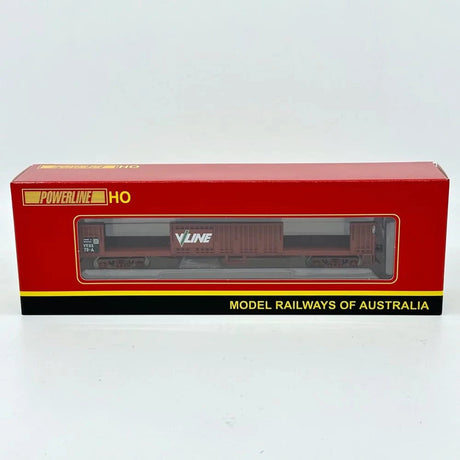 Powerline PD-610C-79 VKOX-79A V/Line Red/Brown Red-Oxide Open Wagon - Hobbytech Toys