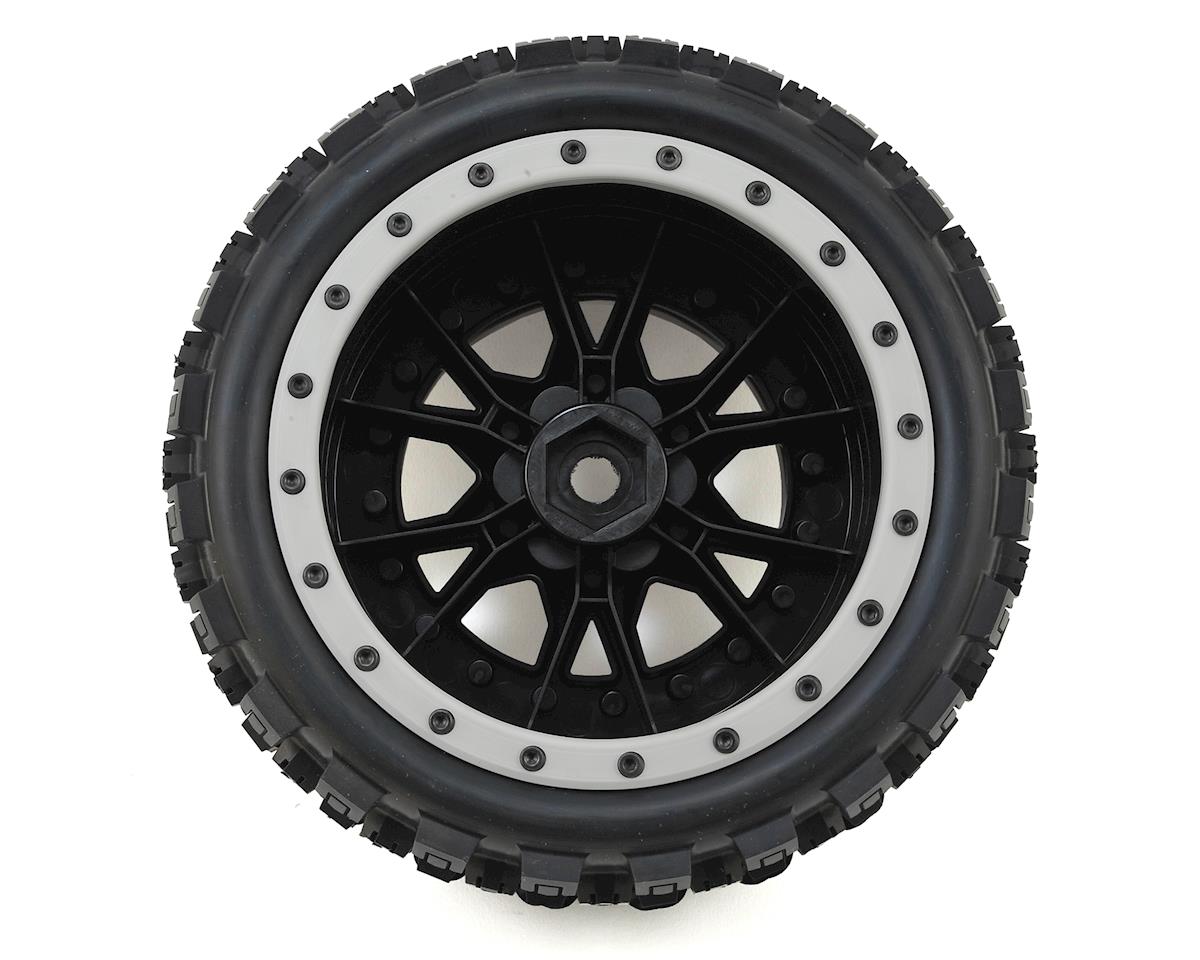 Proline Badlands MX43 Pro-Loc Tyres Mounted on Impulse Black / Grey Wheels, X-Maxx, PR10131-13 - Hobbytech Toys