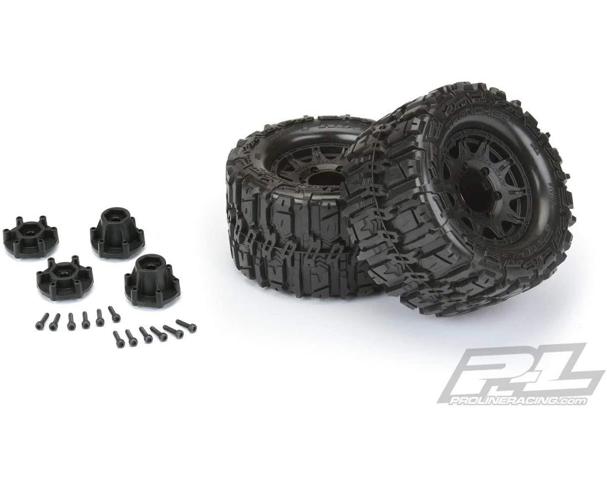 Proline Trencher HP 2.8 Belted Tyres Mounted on Raid 6x30 Wheels, F/R, PR10168-10 - Hobbytech Toys