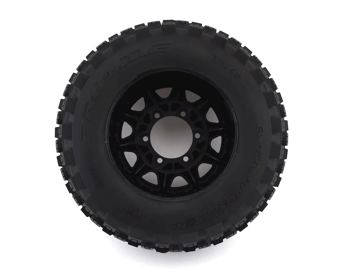 Proline Badlands MX28 HP 2.8in Belted Tyres Mounted on Raid 6x30 Wheels, F/R, PR10174-10 - Hobbytech Toys