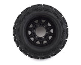 Proline Trencher 2.8in Tyres Mounted on Raid Black 6x30 Wheels, F/R, PR1170-10 - Hobbytech Toys