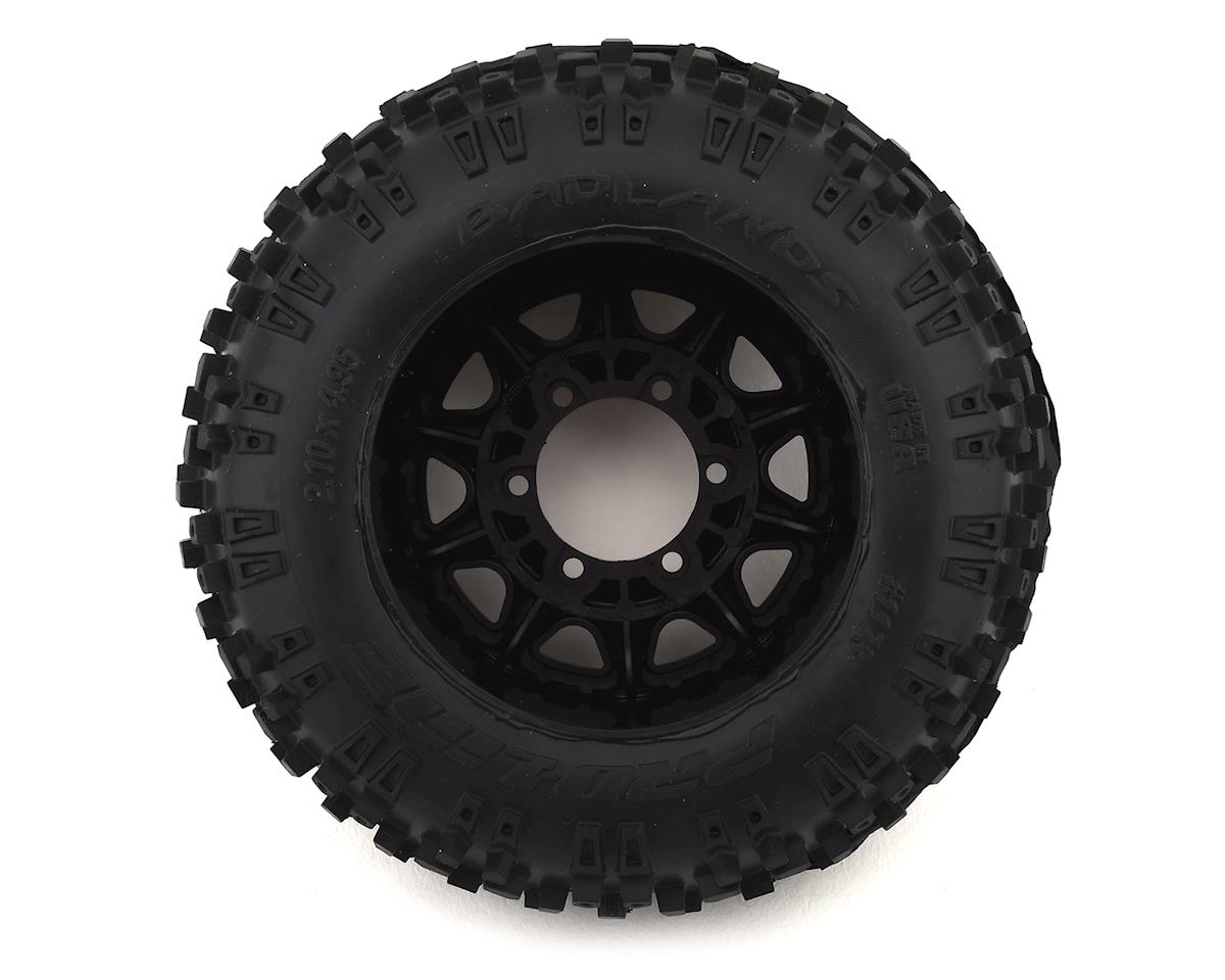 Proline Badlands 2.8in Tyres Mounted on Raid Black 6x30 Wheels, F/R, PR1173-10 - Hobbytech Toys