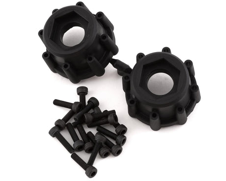 Proline Dumont 3.8in Paddle Tyres Mounted on Raid Black Wheels, 17mm Hex, F/R, PR10192-10 - Hobbytech Toys