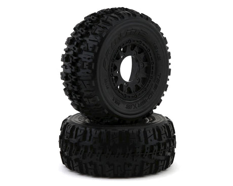 Proline Trencher X SC Tyres Mounted on Raid 6x30 Wheels, Slash 2wd/4wd, F/R, PR1190-10 - Hobbytech Toys