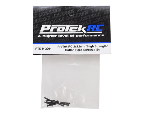 ProTek RC 2x12mm "High Strength" Button Head Screw (10) - Hobbytech Toys